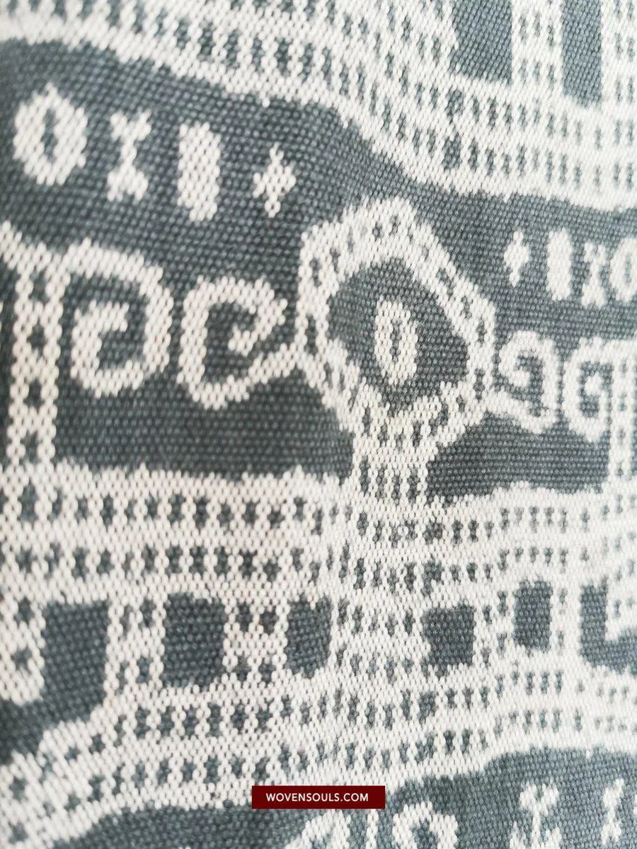 1451 SOLD Old Figurative Ikat Timor w Anthropomorphic figures