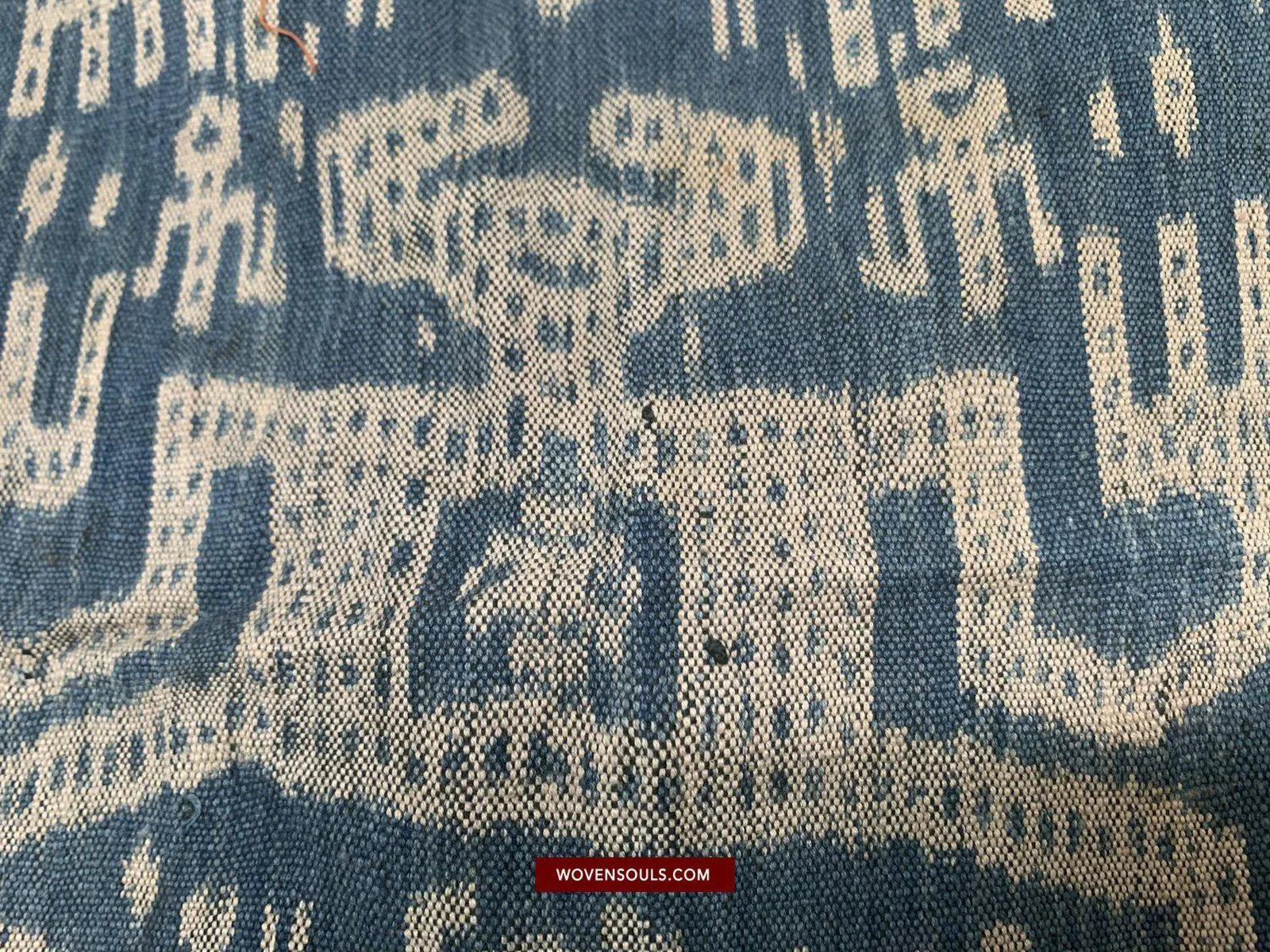 1454 Antique Figurative Ikat Timor Indonesian Textile