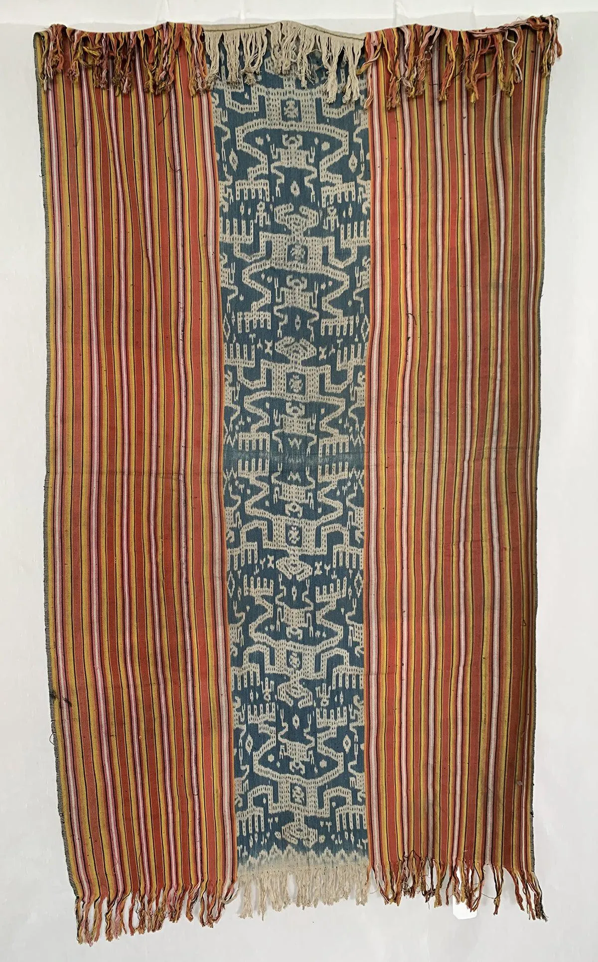 1454 Antique Figurative Ikat Timor Indonesian Textile