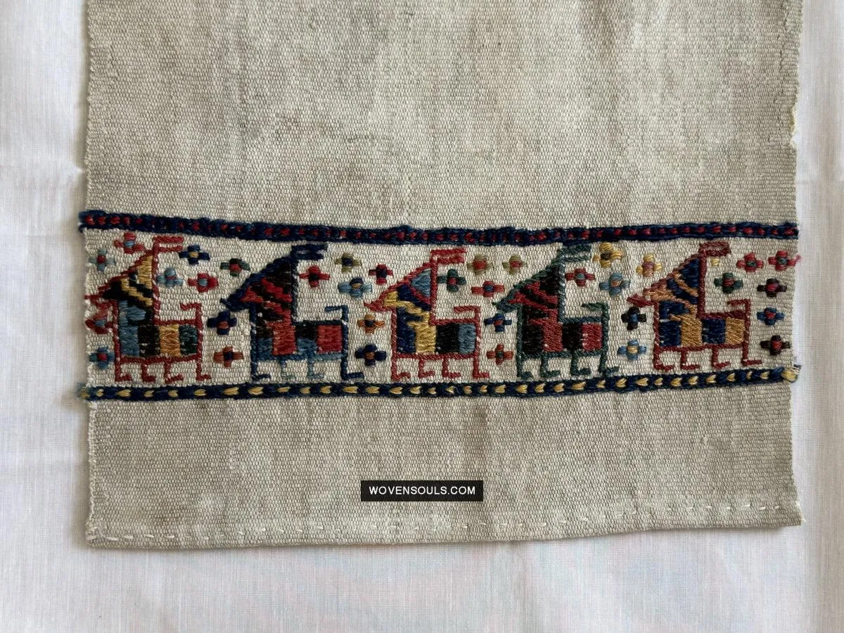 1791 Antique Shahsavan Flatweave Textile Art