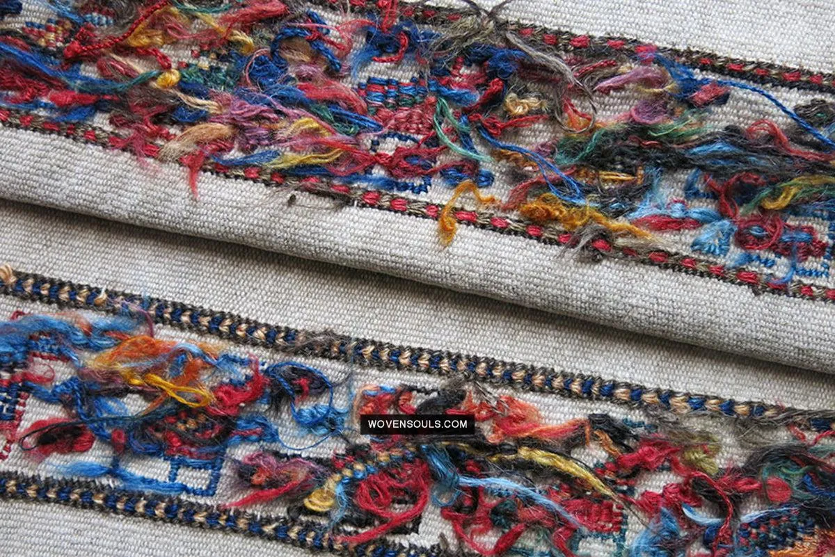 1791 Antique Shahsavan Flatweave Textile Art