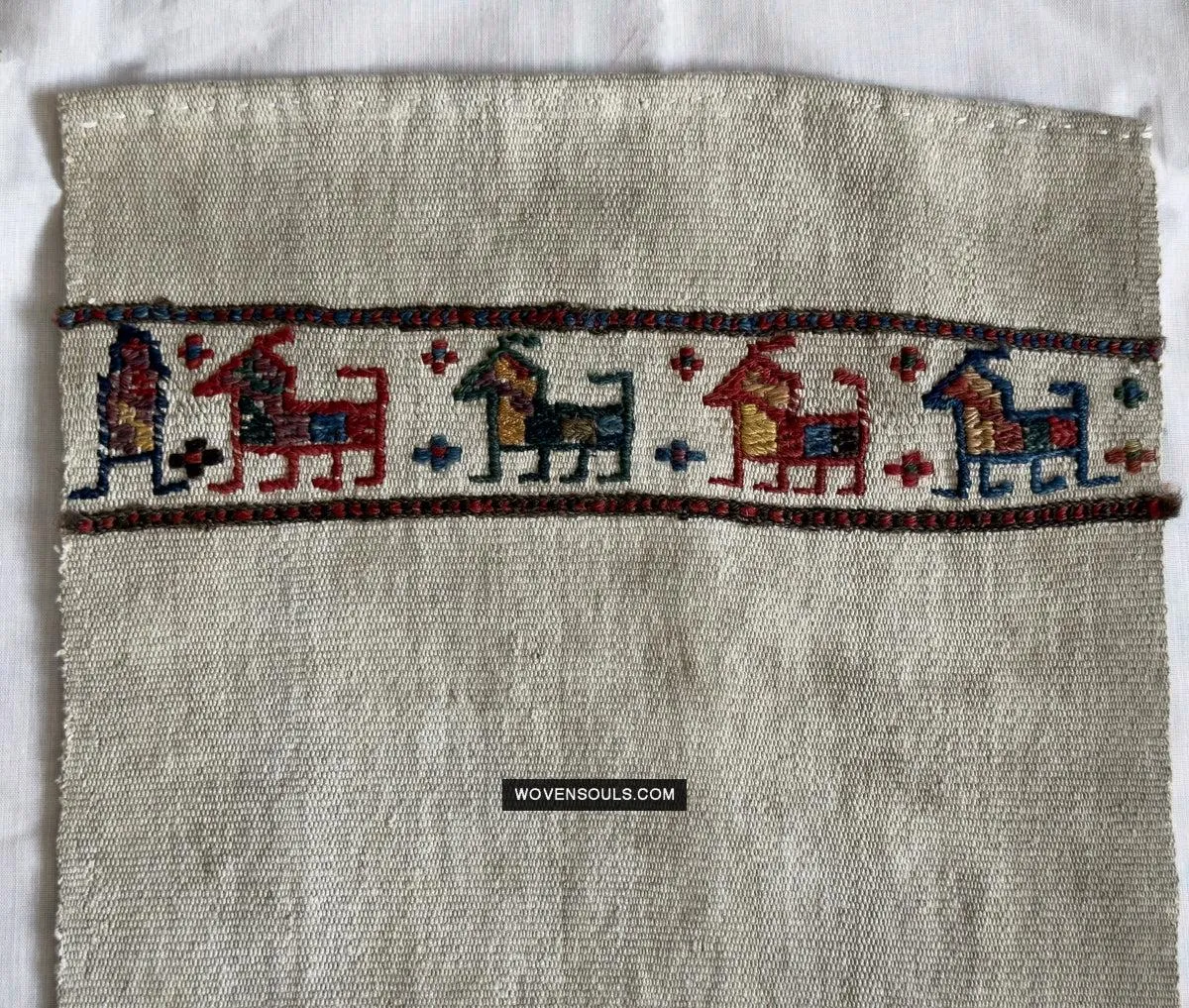1791 Antique Shahsavan Flatweave Textile Art