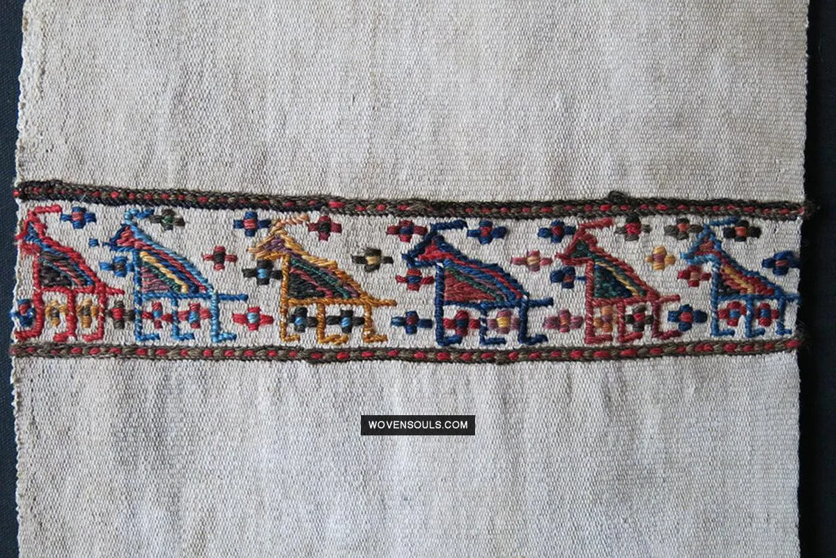 1791 Antique Shahsavan Flatweave Textile Art