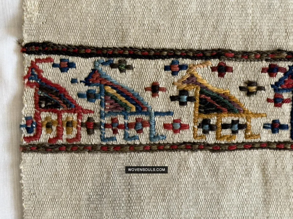 1791 Antique Shahsavan Flatweave Textile Art