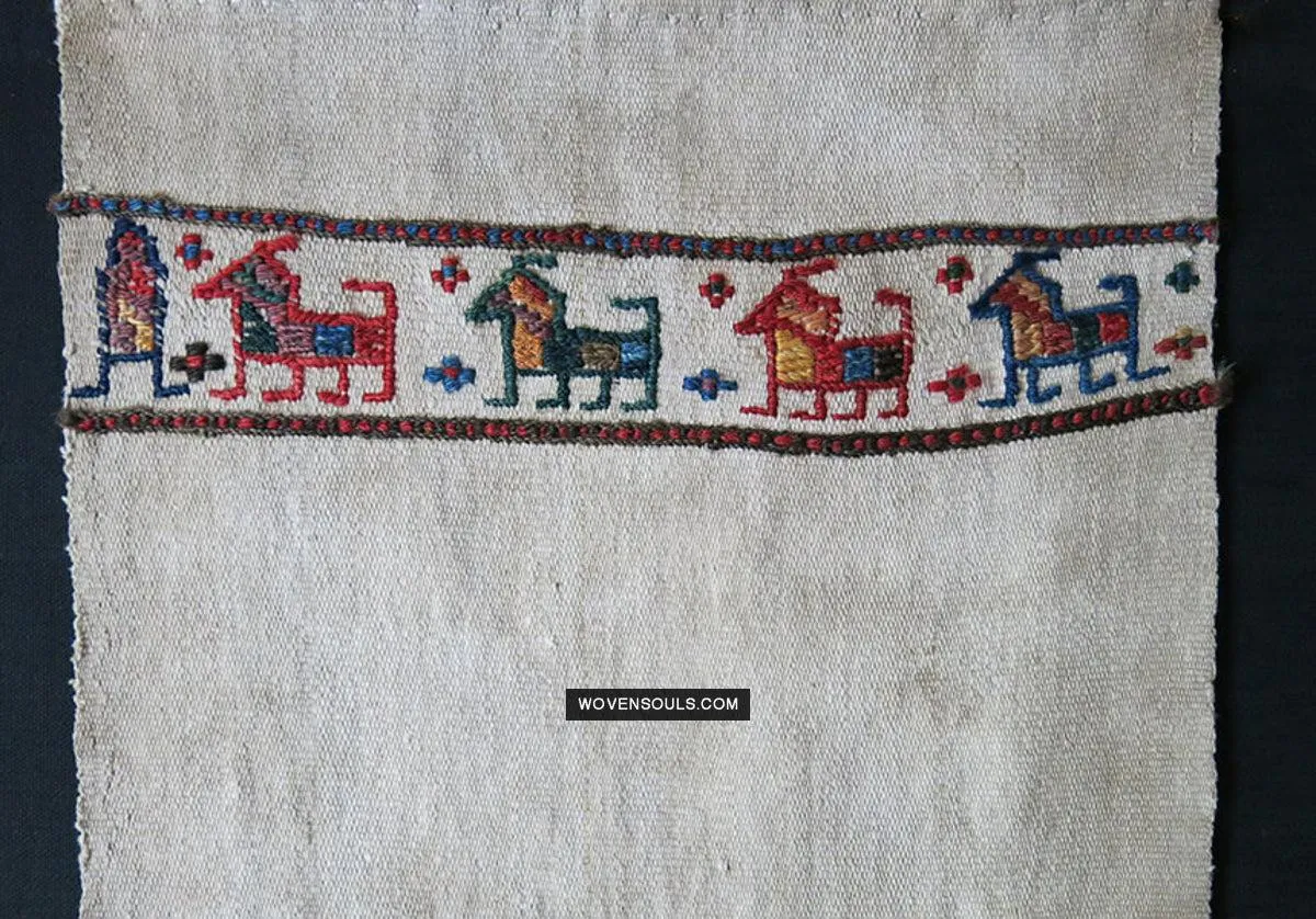 1791 Antique Shahsavan Flatweave Textile Art