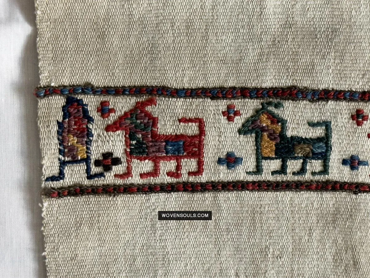 1791 Antique Shahsavan Flatweave Textile Art