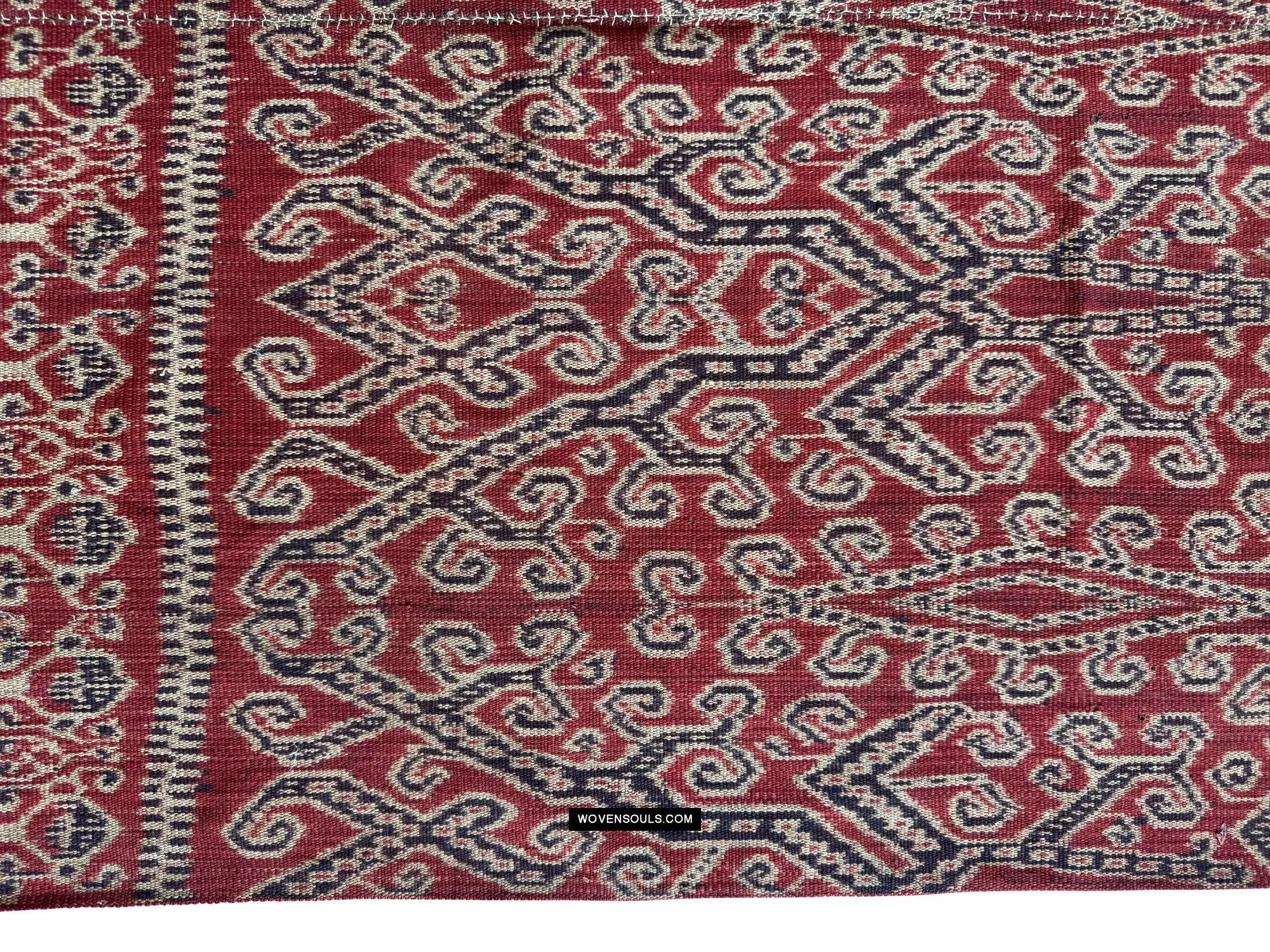 1836 Antique Iban Ceremonial Ikat - Vine Pattern