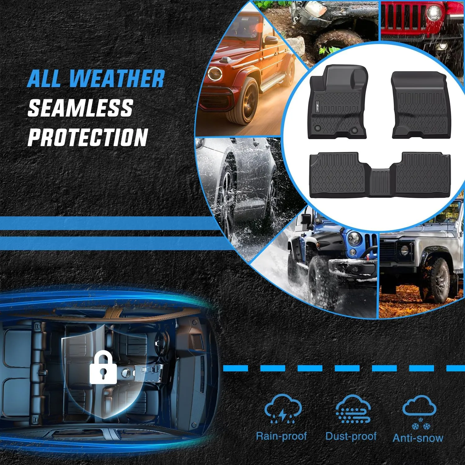 2020-2025 Ford Escape Hybrid TPE Floor Mats