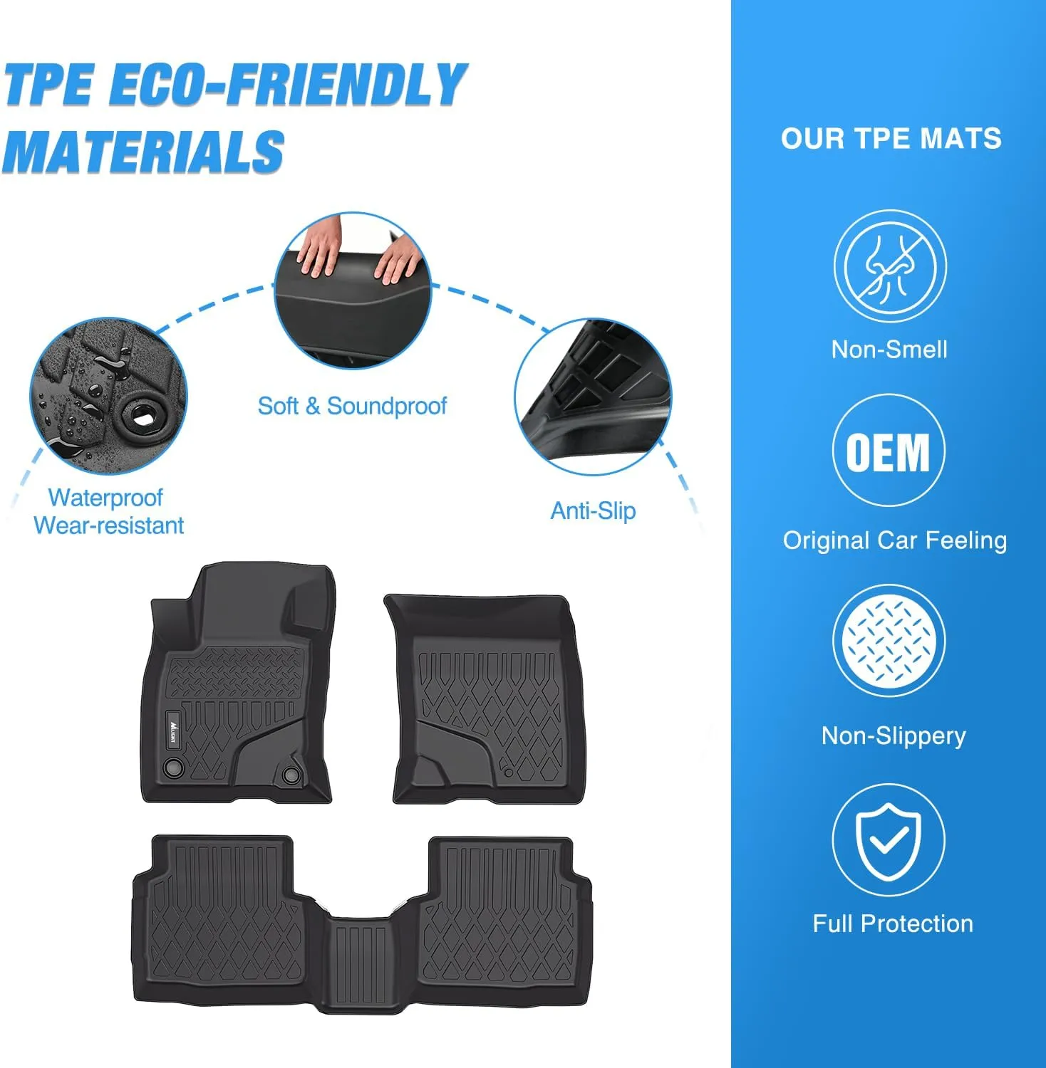 2020-2025 Ford Escape Not For Hybrid TPE Floor Mats