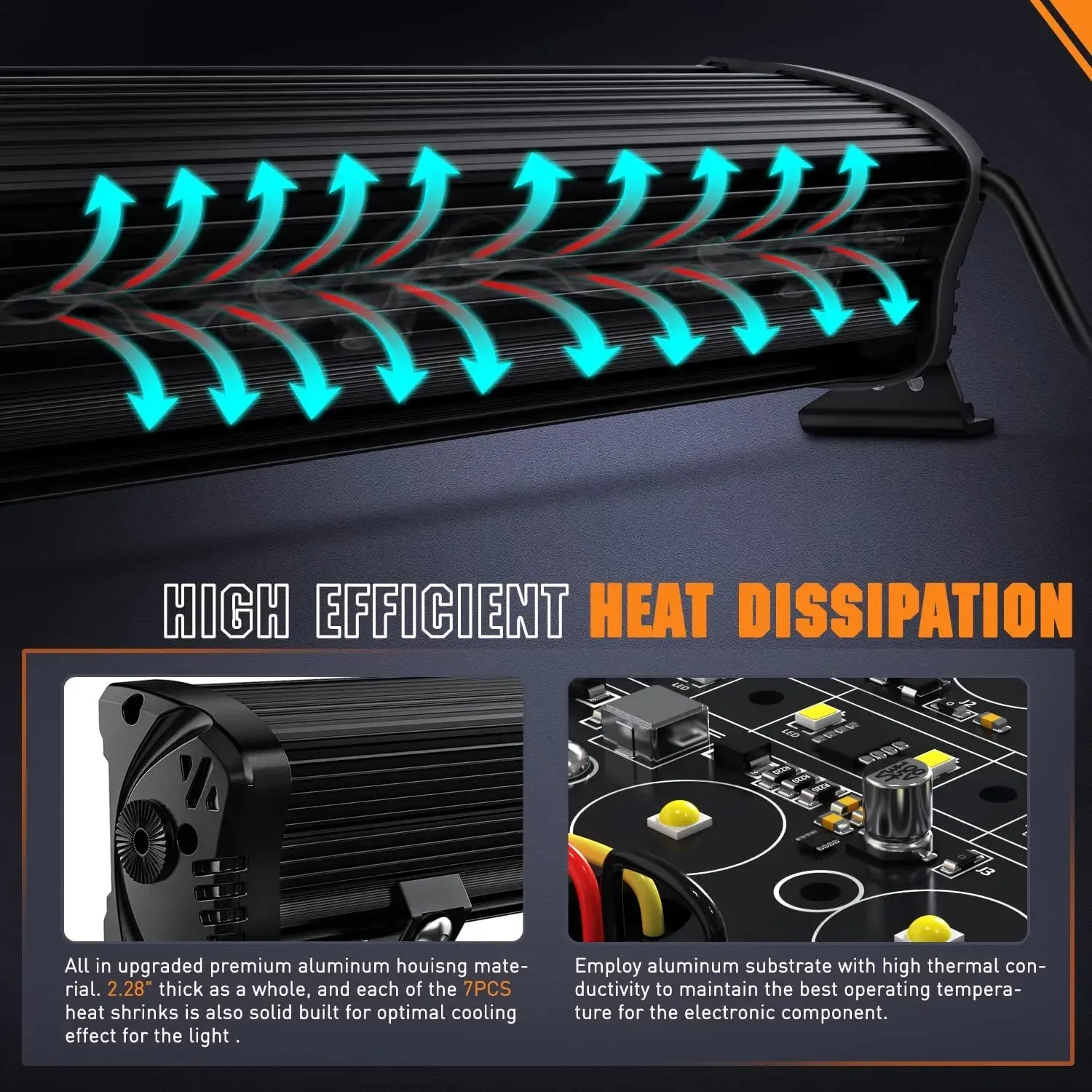 30 inch 120W 14400LM Slim Built-in EMC Osram P8/5W Chips Spot Flood Led Light Bar