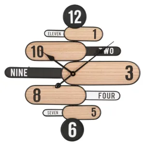 Abstract Direction Sign Designed Wall Clock