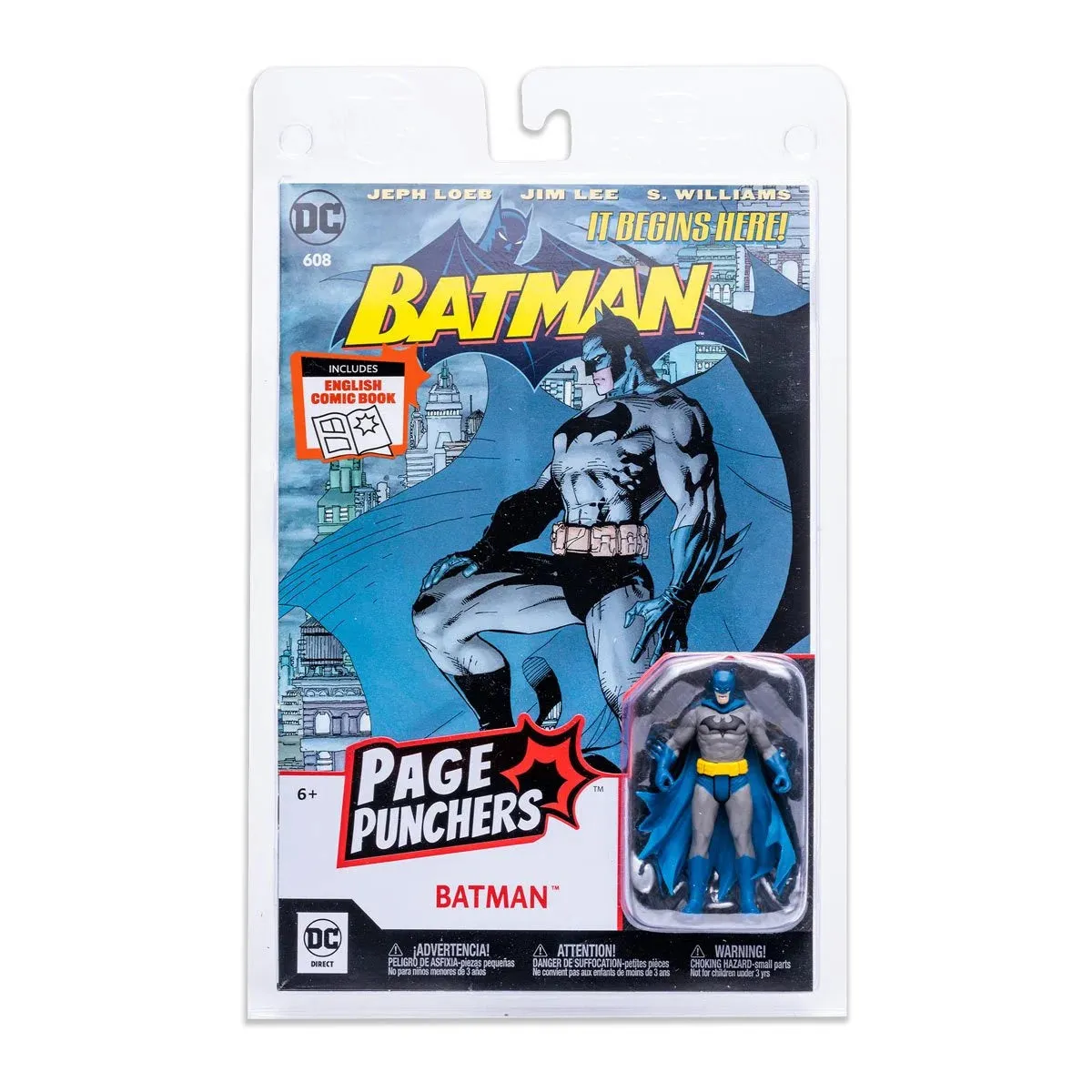DC Direct (McFarlane Toys) Page Punchers Batman 3-Inch Action Figure & Batman: Hush #608 Comic 15842