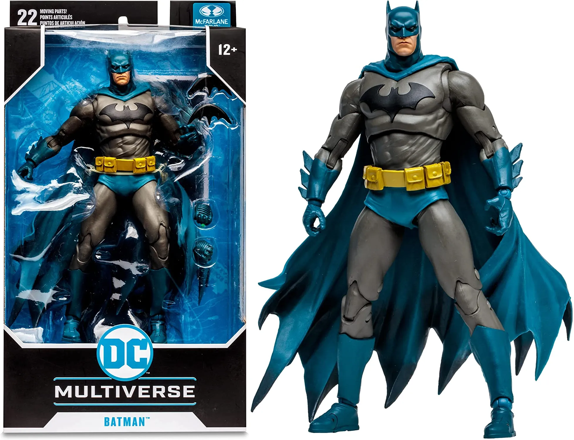DC Multiverse Hush Batman (Blue/Grey Variant) 7" Inch Scale Action Figure - McFarlane Toys