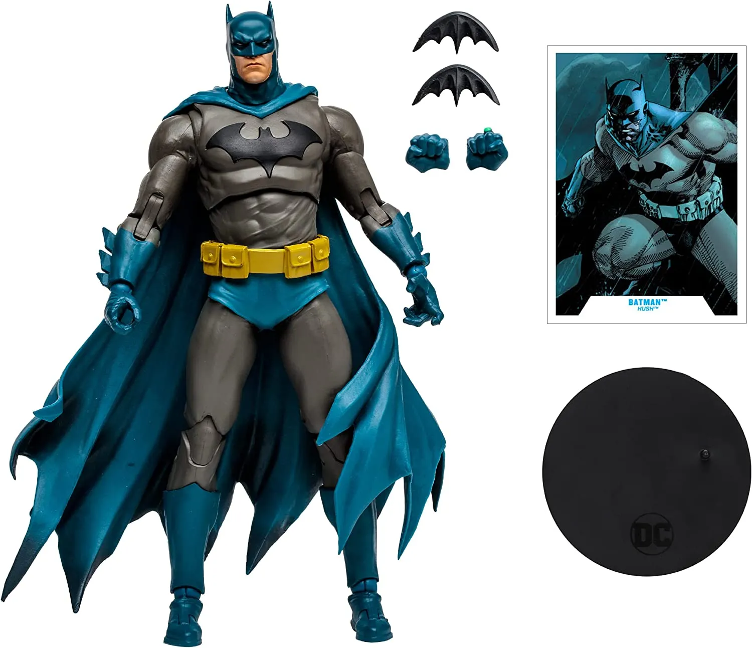 DC Multiverse Hush Batman (Blue/Grey Variant) 7" Inch Scale Action Figure - McFarlane Toys