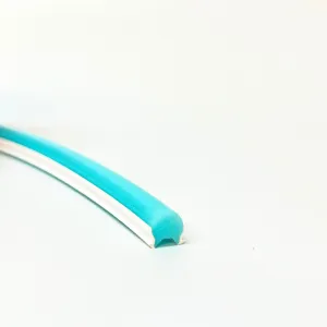 Ice Blue Silicone Neon Flex Tube Diffuser Body for LED Strip Lights Neon Signs 8mm