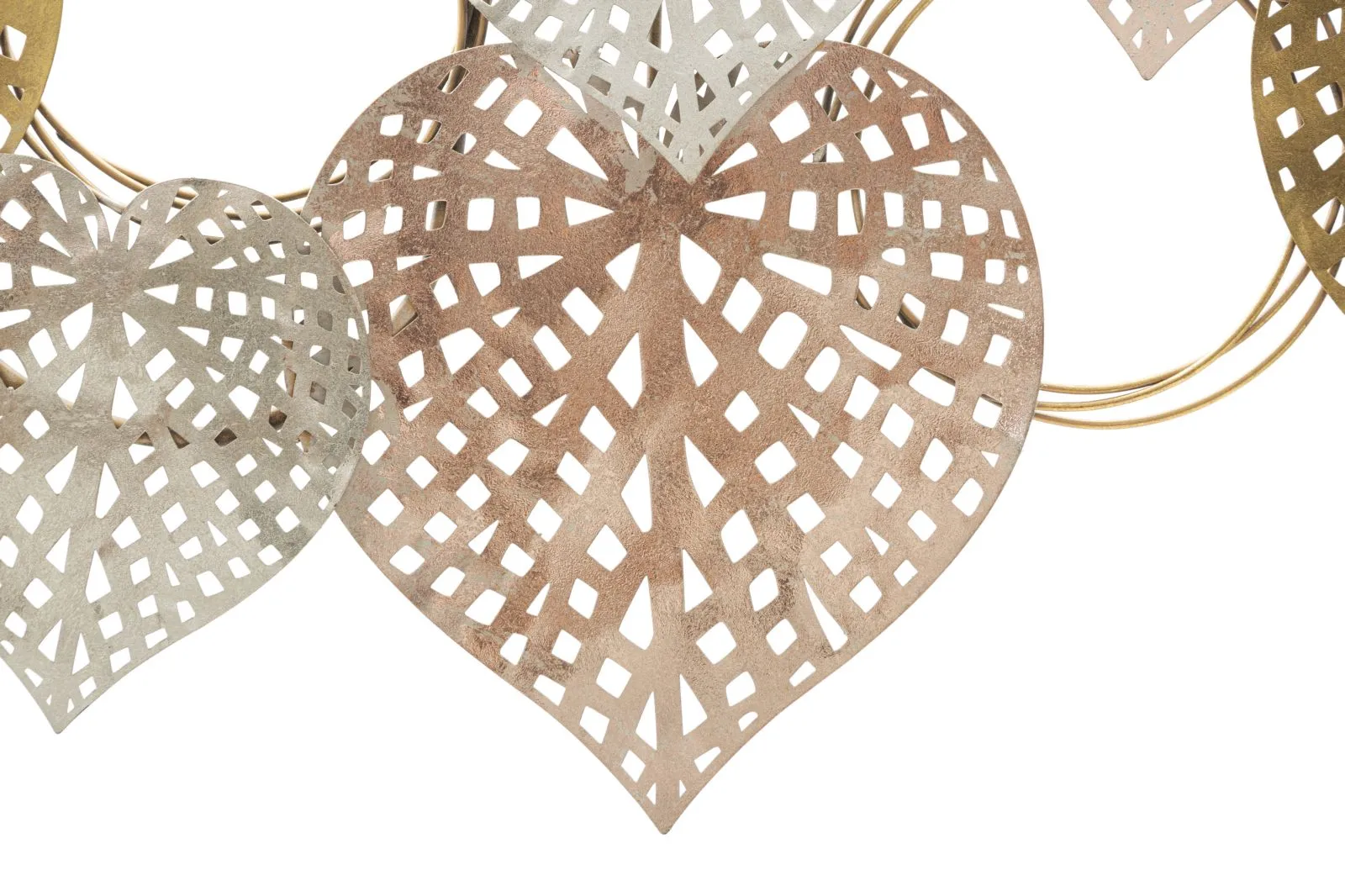Metallic Hearts Wall Decor
