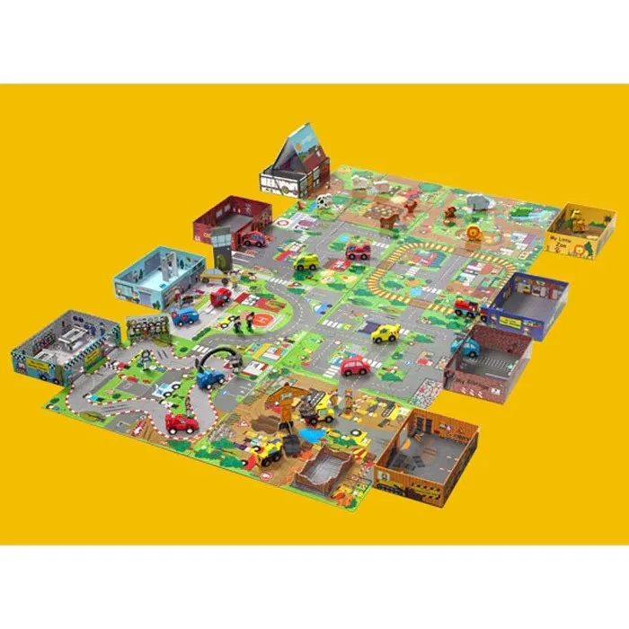My Little Village Busy Tractors Book and Puzzle