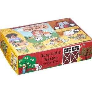 My Little Village Busy Tractors Book and Puzzle