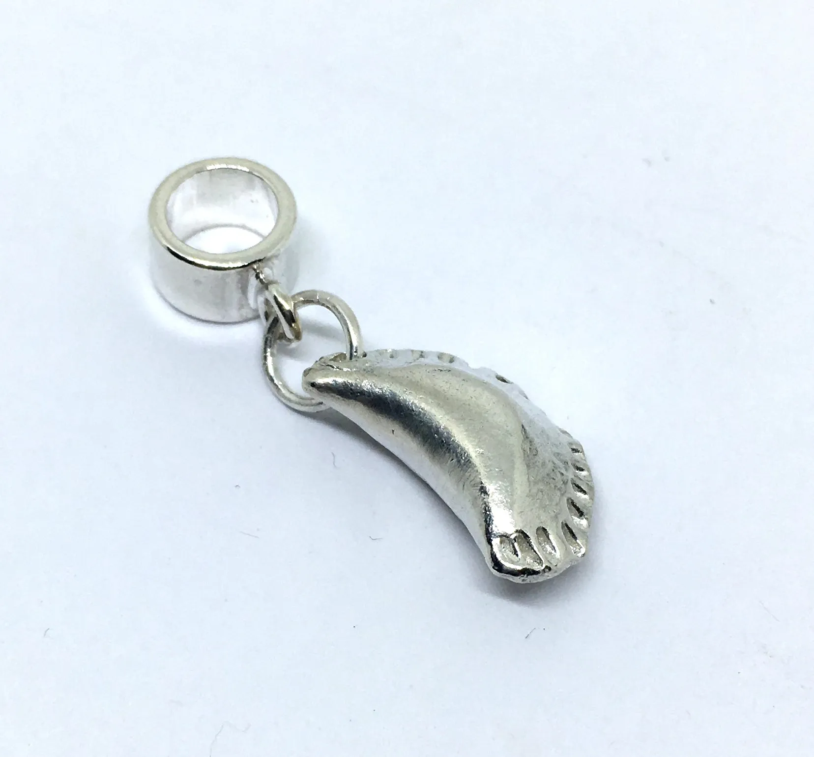 Pierogi Charm in Sterling Silver