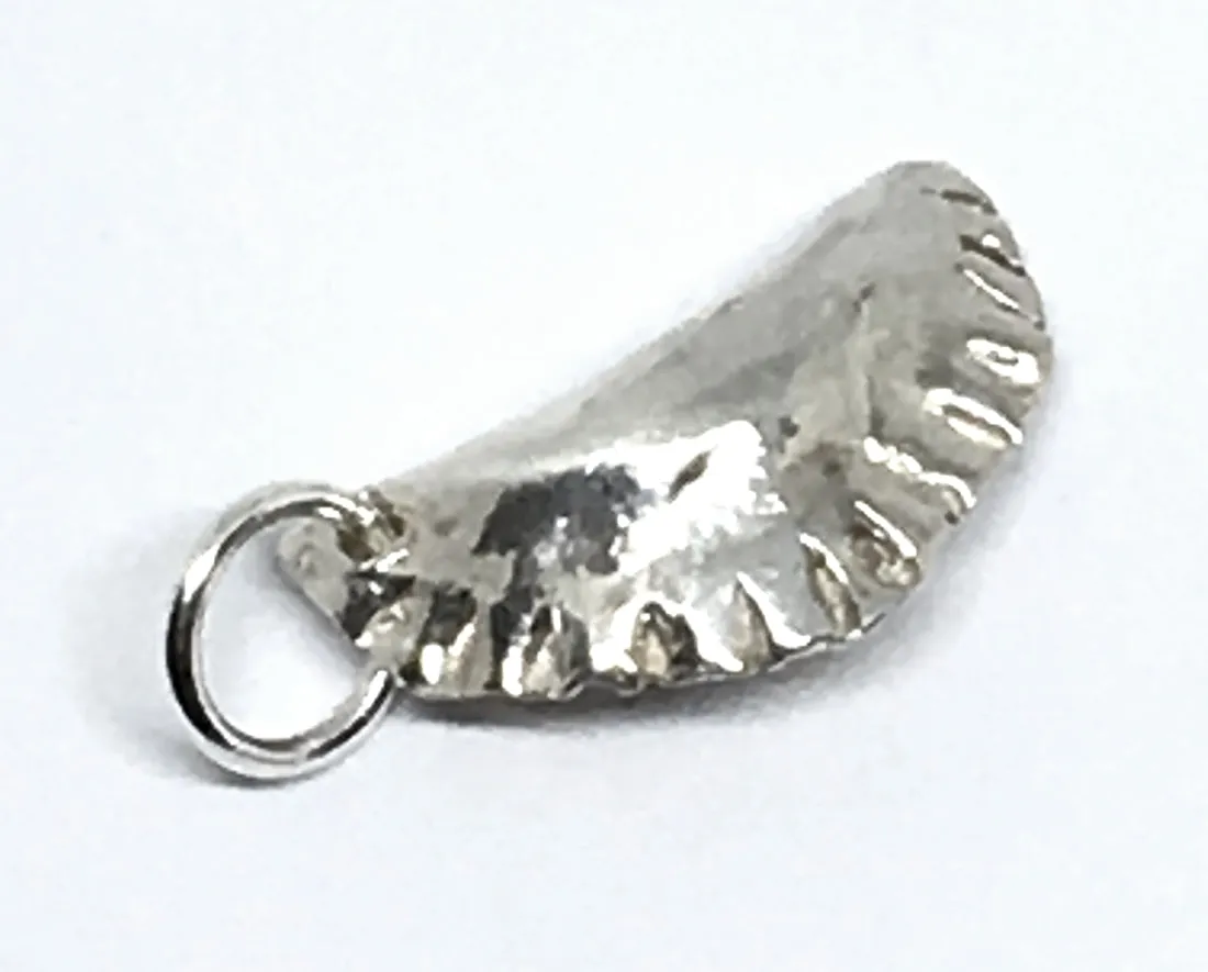 Pierogi Charm in Sterling Silver