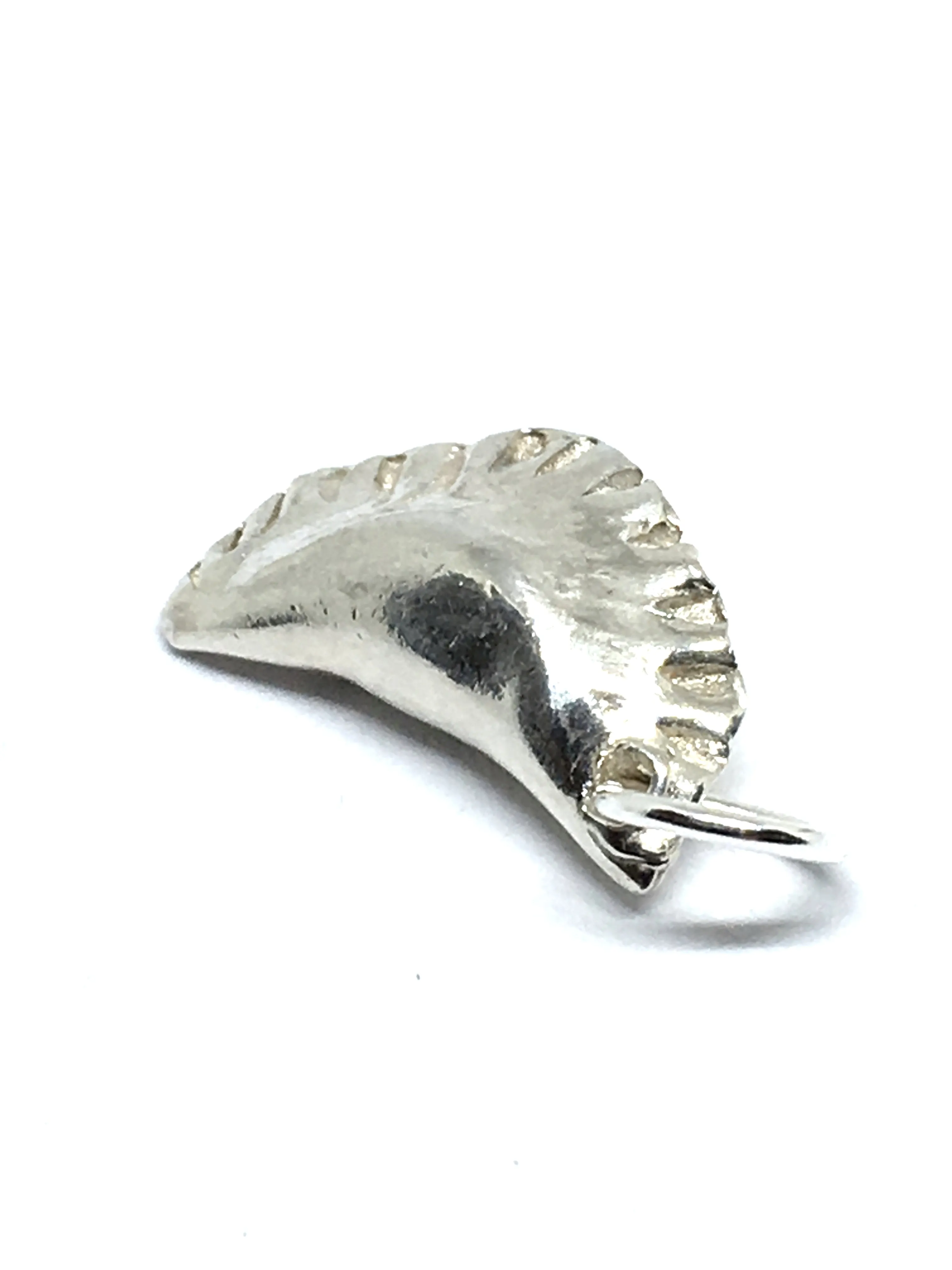 Pierogi Charm in Sterling Silver