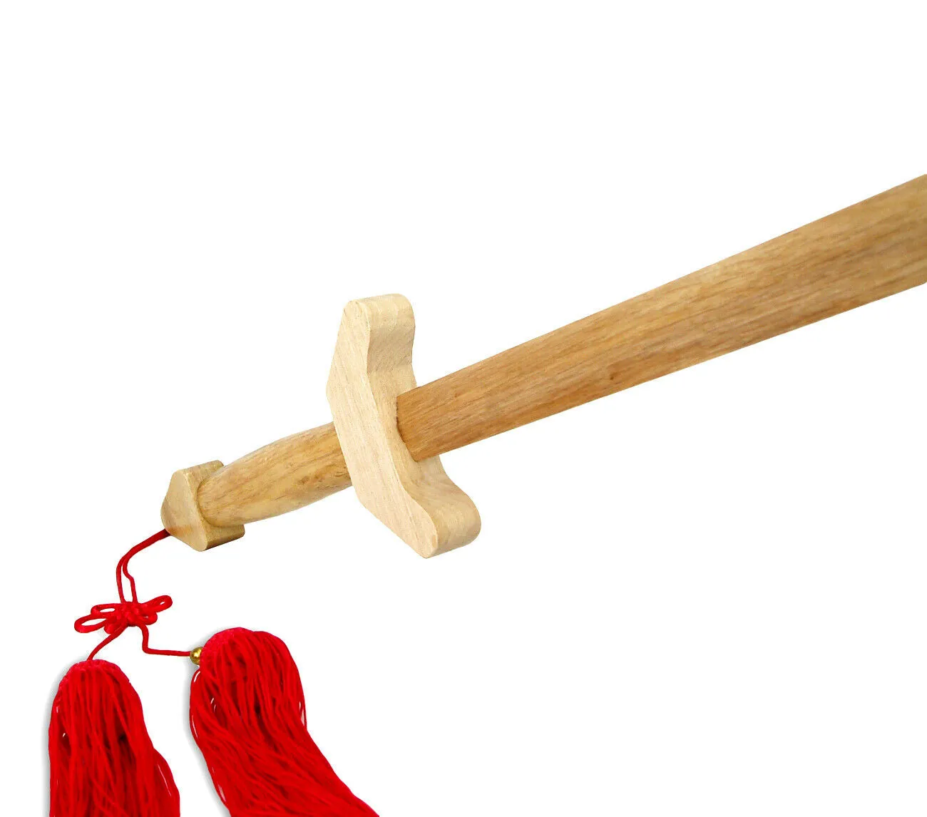 Sword, Wood Taichi, Natural with Scabbard, 35"