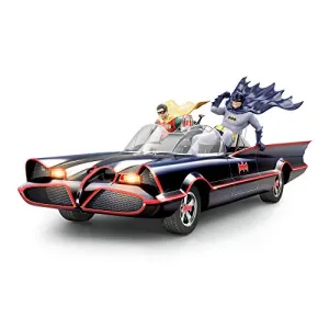 The Bradford Exchange Batman and Robin Classic TV Series Handcrafted Batmobile Sculpture With Lights and Music Plays the Shows Theme Song 8.25"-Inches