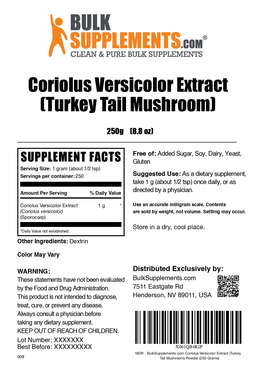 Turkey Tail Mushroom Extract Powder